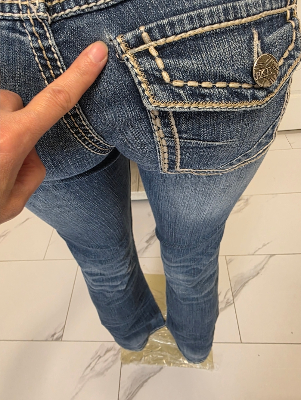 BKE Denim Mid-Rise Blue Women’s Jeans - Picture 5 of 11